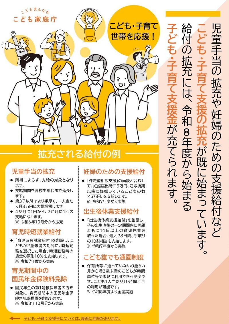子ども・子育て支援金リーフレット