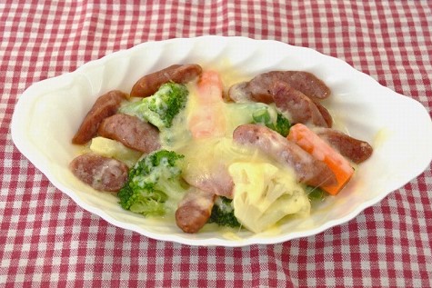 冷凍野菜のチーズ焼き