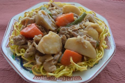 和風野菜のあんかけ焼きそば